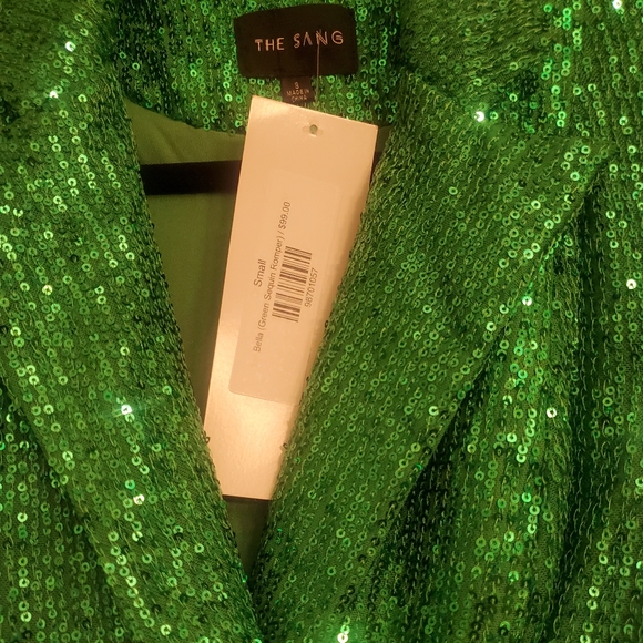 Green Sequin Romper - Picture 6 of 6